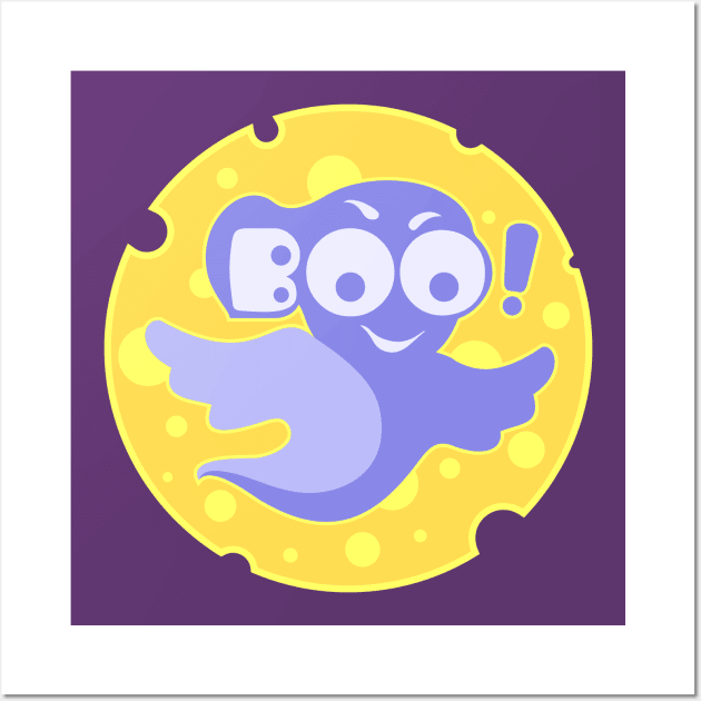 Cute ghost for Halloween Wall Art by mr.Lenny Loves ...